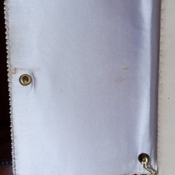 Vintage WALBAXG British Hong Kong Hand Beaded Leather Shoulder Bag Clutch Purse. - Picture 7 of 16